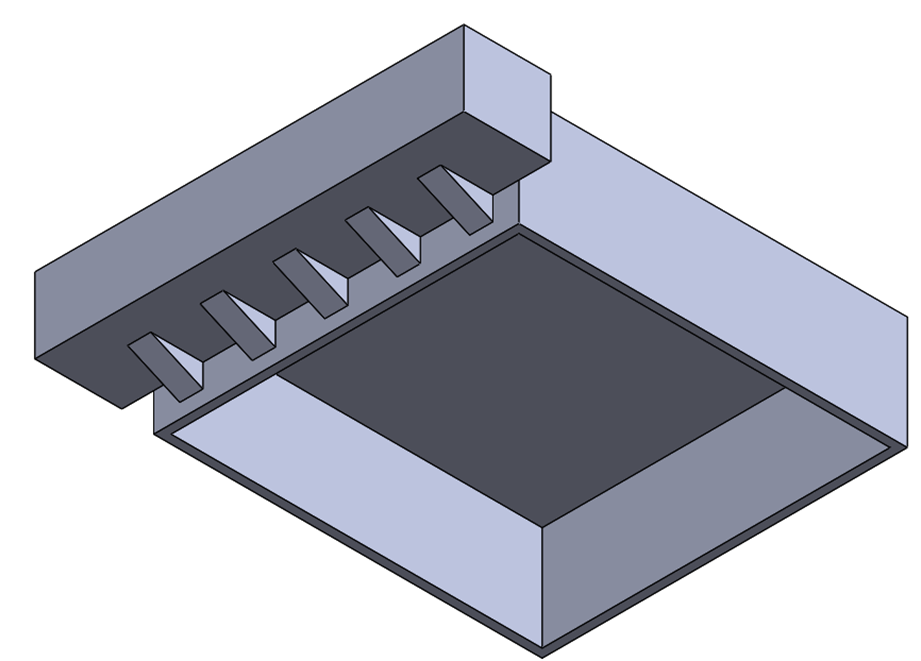 Fig. 7. Ribs extruded.